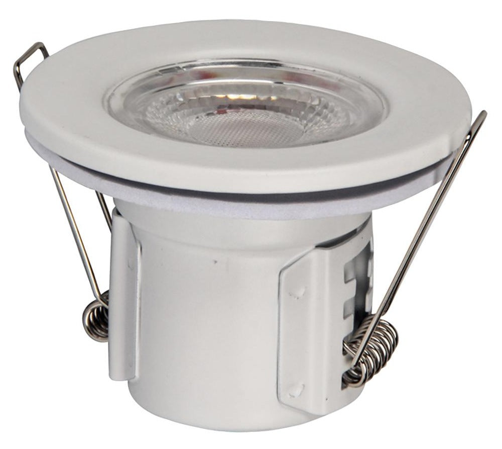 Dimbare LED spot - IP65 + Brandbestending - Neutraal wit - 82mm Dimbare LED spot - IP65 + Brandbestending - Neutraal wit - 82mm